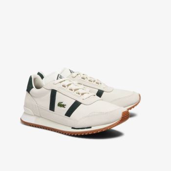 Lacoste Partner Retro Leather Sneakers Dámské - Tenisky Béžový / Zelene | CZ-o02lcH